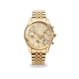 NWT MK Lexington Gold Watch